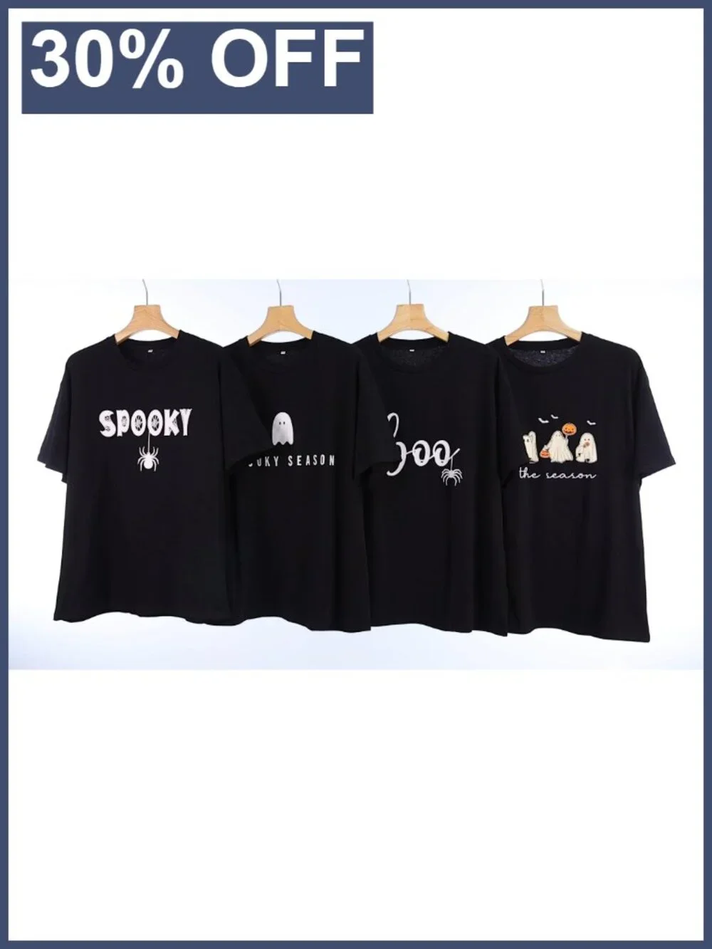 Men's Halloween Ghost Tee Loose Fit Spooky Season Short Sleeve_6